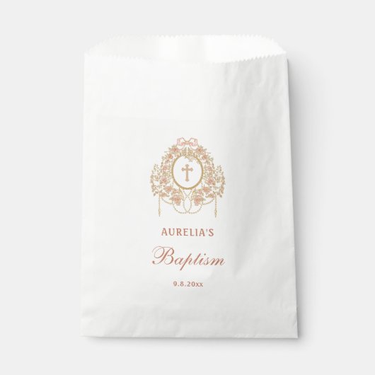 Elegant Frame Holy Cross Baptism フェイバーバッグ (正面)