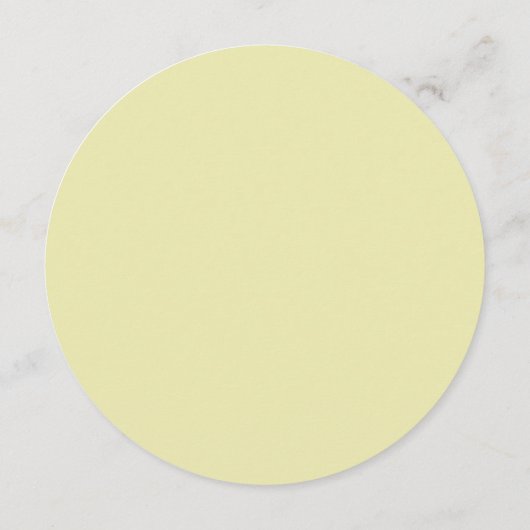 Elegant Frame on Celestial Yellow Monogram Wedding メニュー (裏面)