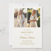 Elegant Frame Photo Graduation Invitation 招待状 (裏面)