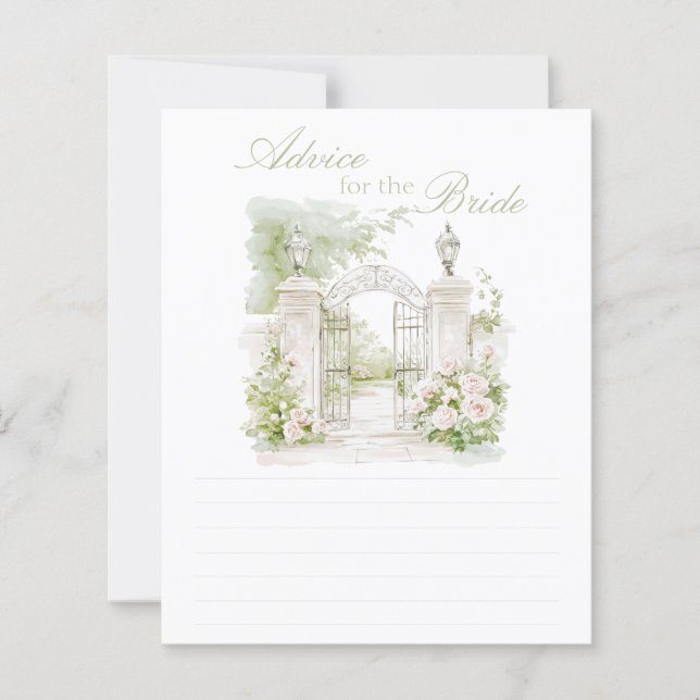 Elegant French Chateau Garden Advice For The Bride (正面)