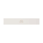 Elegant French Château Monogram Wedding Invitation 招待状ベリーバンド (フラット)