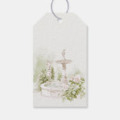 Elegant French Chateau Pastel Bridal Garden  ギフトタグ (裏面)
