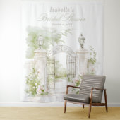 Elegant French Chateau Pastel Bridal Garden  タペストリー (インサイチュ)