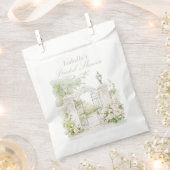 Elegant French Chateau Pastel Bridal Garden フェイバーバッグ (クリップ留めされた状態)