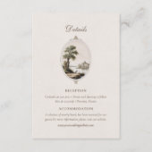 Elegant French Chateau Wedding Details  エンクロージャーカード (正面)