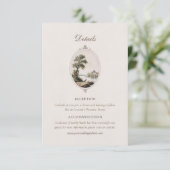 Elegant French Chateau Wedding Details  エンクロージャーカード (スタンド正面)