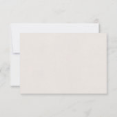 Elegant French Chateau Wedding Response Card 出欠カード (裏面)