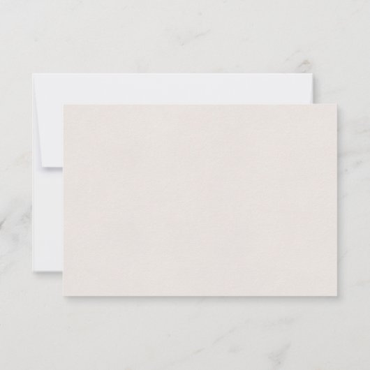 Elegant French Chateau Wedding Response Card 出欠カード (裏面)
