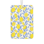 Elegant French Country Lemon Blue Botanical カーエアーフレッシュナー (裏面)