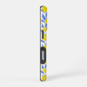 Elegant French Country Lemon Blue Botanical iPhoneケース (右側面)