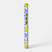 Elegant French Country Lemon Blue Botanical iPhoneケース (左側面)