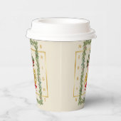 Elegant French Horn Christmas Irish Cream 紙コップ (右)