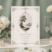 Elegant French Vintage Chateau Wedding  招待状