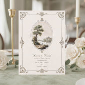Elegant French Vintage Chateau Wedding  招待状