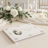Elegant French Vintage Chateau Wedding Guest Book ゲストブック