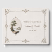Elegant French Vintage Chateau Wedding Guest Book ゲストブック (正面)