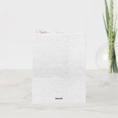 Elegant Fresh Off the Market Shower Thank You Card サンキューカード (裏面)