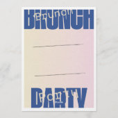 Elegant Friday Brunch Invitation – Modern  招待状 (裏面)