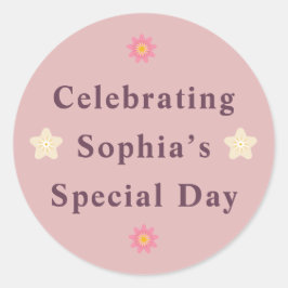 Elegant Friendship Day Sticker for Her. ラウンドシール