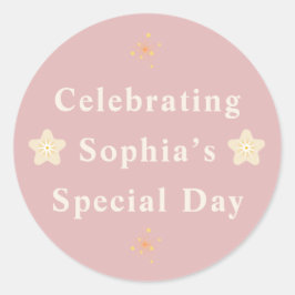 Elegant Friendship Day Sticker for Her. ラウンドシール