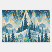 Elegant Frozen Dawn Holiday ラッピングペーパーシート (正面2)