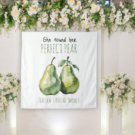 Elegant Fruit Brunch Perfect Pear Bridal Shower タペストリー