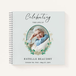 Elegant Funeral Celebration of life Guest Book ノートブック