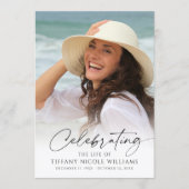 Elegant Funeral Celebration of Life Photo Script プログラム (正面)