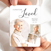 Elegant Funeral Keepsake with Custom Photo Collage マグネット