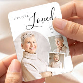 Elegant Funeral Keepsake with Custom Photo Collage マグネット