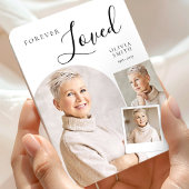 Elegant Funeral Keepsake with Custom Photo Collage マグネット