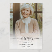 Elegant Funeral Memorial Order Of Service Photo プログラム (正面)