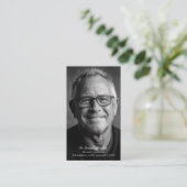 Elegant Funeral Photo Sympathy Memorial Prayer 名刺 (スタンド正面)