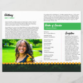 Elegant Funeral Program Template (裏面)