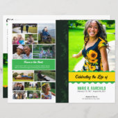 Elegant Funeral Program Template (正面/裏面)