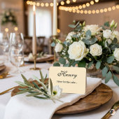 Elegant Funny "Here for the Cake" Wedding プレイスカード