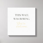 Elegant Funny Wall Canvas – Minimal Decor Art キャンバスプリント (正面)