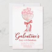 Elegant Galentine's Day Invitation 招待状 (正面)