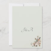 Elegant Garden Country Sage 招待状 (裏面)