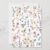 Elegant Garden Floral Quinceanera 15th Birthday 招待状 (裏面)