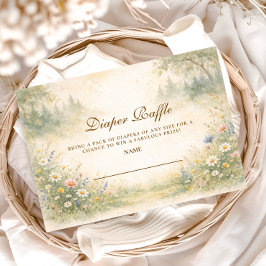 Elegant Garden Meadow Diapper Raffle エンクロージャーカード