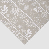 Elegant Garden Reverie Neutral Beige Botanical 薄葉紙 (詳細)