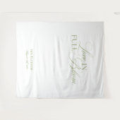 Elegant Garden Tea Bridal Shower Backdrops Banner タペストリー (正面(横))