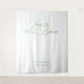 Elegant Garden Tea Bridal Shower Backdrops Banner タペストリー (正面)