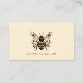Elegant Gardener Botanical Bee 名刺 (正面)