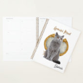 Elegant Gemini Zodiac Cat White Planner Notebook プランナー手帳 (ディスプレー)