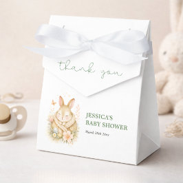 Elegant Gender Neutral Bunny Baby Shower フェイバーボックス