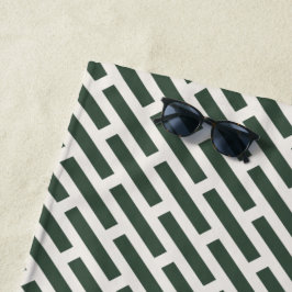 Elegant Geometric All-Over Pattern ビーチタオル