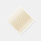 Elegant Geometric Gold Baby Shower Napkins スタンダードカクテルナプキン (角)
