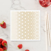 Elegant Geometric Gold Baby Shower Napkins  スタンダードランチョンナプキン (インサイチュ)